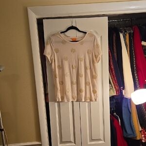 Joe Fresh Tan Boxy Short Sleeve Tee